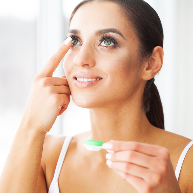 woman adding contact